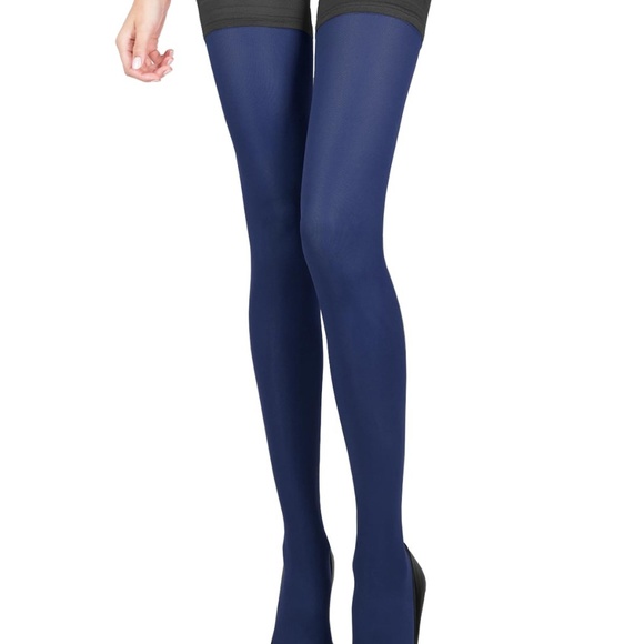 Navy blue thigh highs Clearance